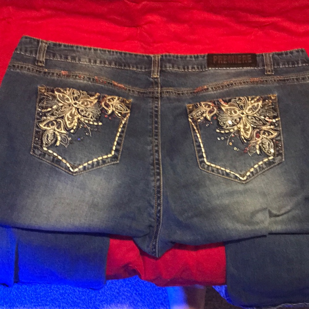 Rue+ 22w relaxed studded jeans